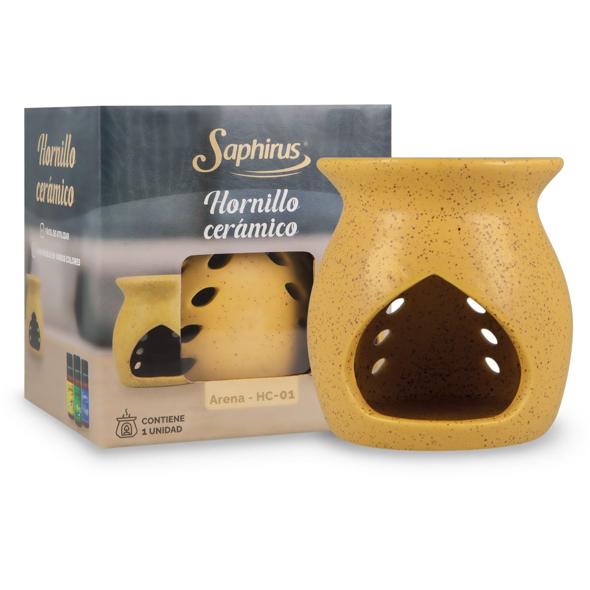 Hornillo de cerámica arena - chico 9cm